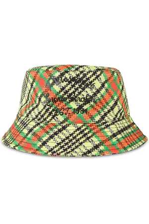 Serafini Gorro de pescador con cuadros estampados