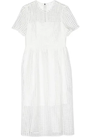 DKNY Vestido acampanado de malla