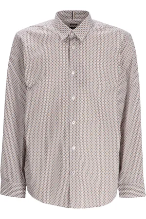 HUGO BOSS Camisa con estampado micro