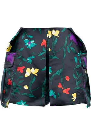 SACAI Shorts acampanados con estampado floral
