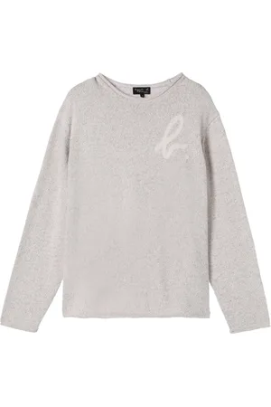 AGNÈS B. Suéter tejido con logo estampado