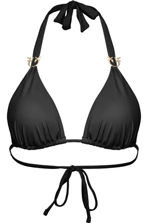 Pinko Top de bikini con placa del logo