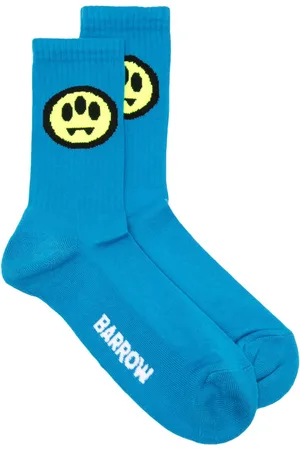BARROW Calcetines tejidos de canalé con logo en intarsia