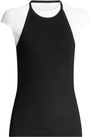 Salvatore Ferragamo Top con paneles color block