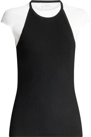 Salvatore Ferragamo Top con paneles color block