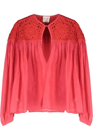 FORTE FORTE Camisa con paneles de crochet