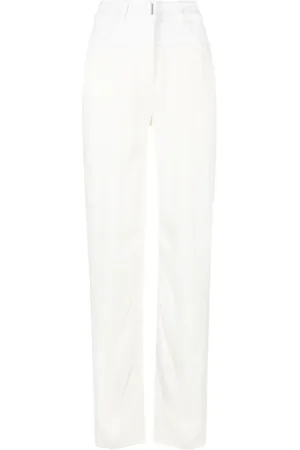 Givenchy Pantalones con tiro alto y detalle de patchwork