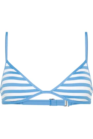 Ralph Lauren Top de bikini con rayas estampadas
