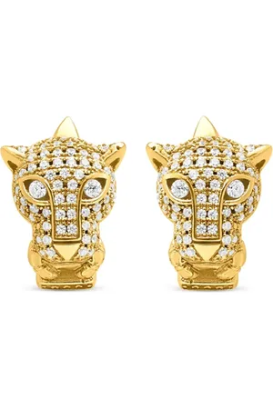 Nialaya Aretes Panther en plata de ley