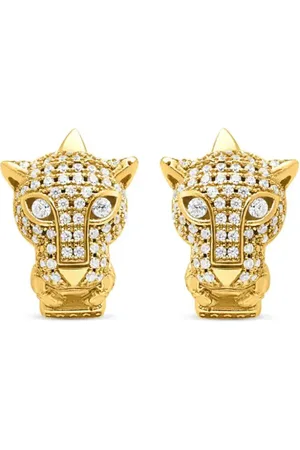 Nialaya Aretes Panther en plata de ley