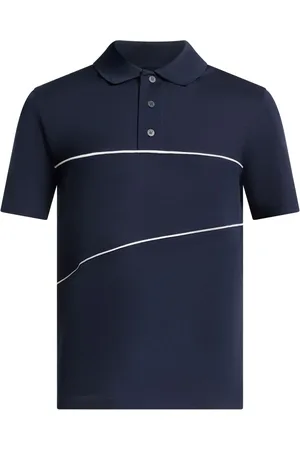 Salvatore Ferragamo Playera tipo polo tejida de canalé