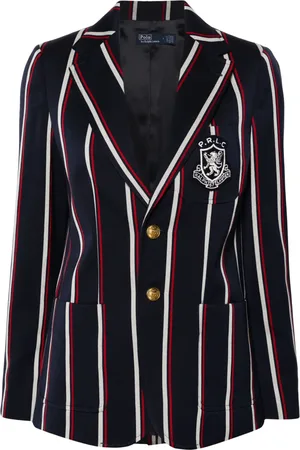 Ralph Lauren Blazer con rayas estampadas y botones
