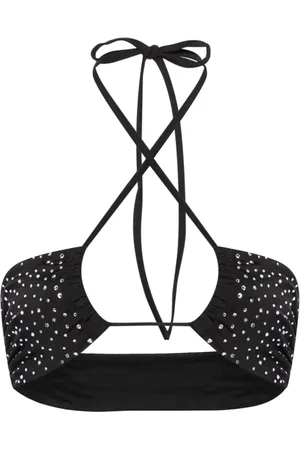 FORTE FORTE Top de bikini con apliques de strass