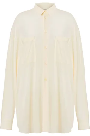 Serafini Camisa con botones y cuello italiano