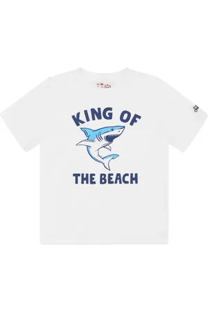 MC2 SAINT BARTH Playera con tiburón estampado
