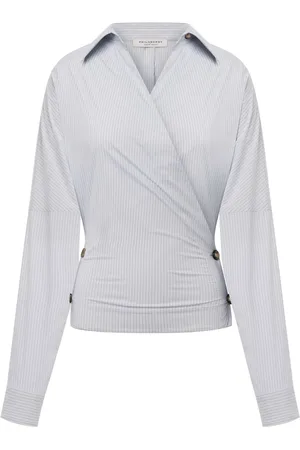 Serafini Camisa con diseño cruzado