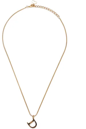 Dior Collar de cadena con dije del logo