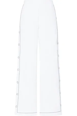 ROSETTA GETTY Pantalones anchos con botones de presión