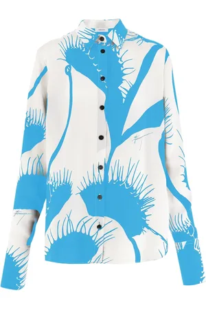 Salvatore Ferragamo Camisa de seda con estampado Venus
