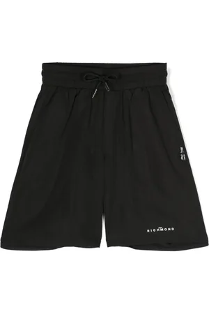 John Richmond Shorts de playa con logo estampado