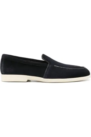 santoni Mocasines de gamuza con puntera redonda