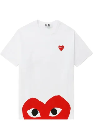 Comme des Garçons Playera con corazón estampado