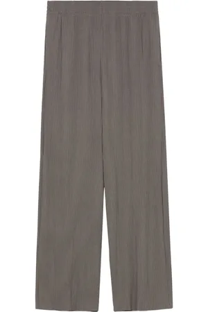 B+AB Pantalones tejido de canalé anchos