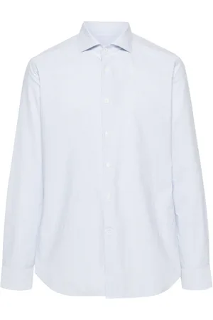 corneliani Camisa con rayas estampadas