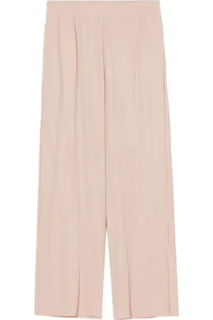 B+AB Pantalones tejido de canalé anchos