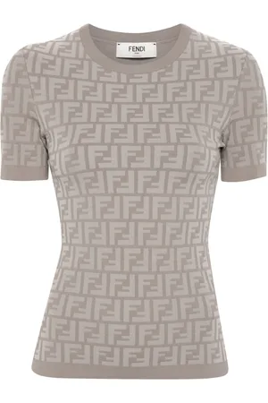 Fendi Playera con motivo FF en relieve