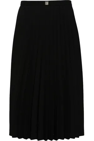 Givenchy Falda midi con diseño plisado y placa 4G
