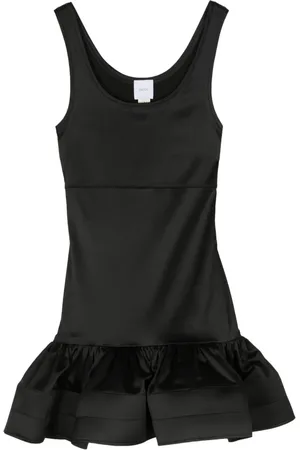 Patou Vestido satinado con volantes