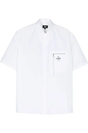 Fendi Camisa con logo estampado