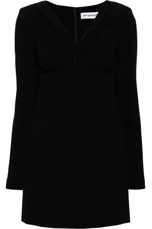 Self-Portrait Vestido corto con cuello en V