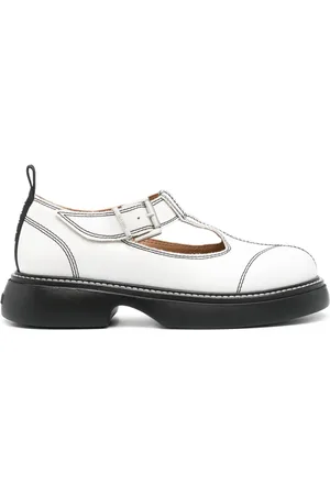 Ganni Zapatillas planas con costuras en contraste