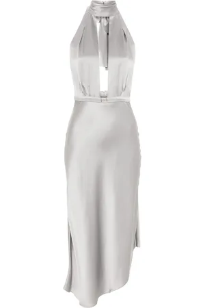 Elisabetta Franchi Vestido midi con diseño asimétrico