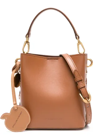 Stella McCartney Bolsa bucket con dije del logo