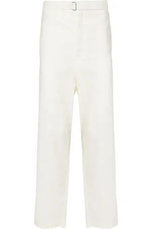LEMAIRE Pantalones tapered con cinturón