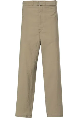 LEMAIRE Pantalones tapered con cinturón