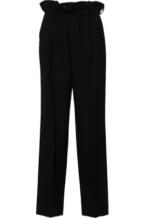 Gucci Pantalones rectos con cintura paperbag