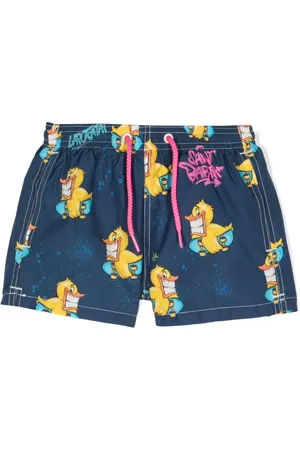 MC2 SAINT BARTH Shorts de playa Puppets Ready to Smile de x Crypto