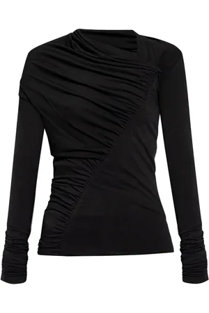 Rick Owens Playera asimétrica fruncida
