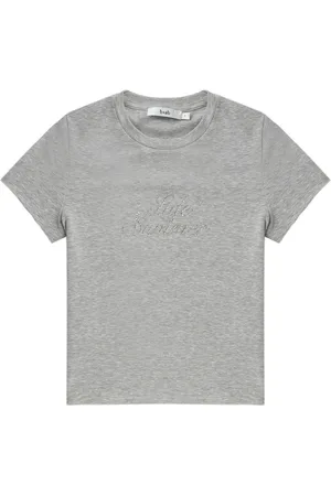 B+AB Top corto con detalles de cristal