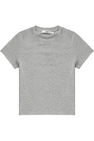 B+AB Top corto con detalles de cristal