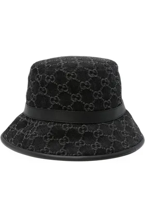Gucci Gorro de pescador de mezclilla con motiov GG