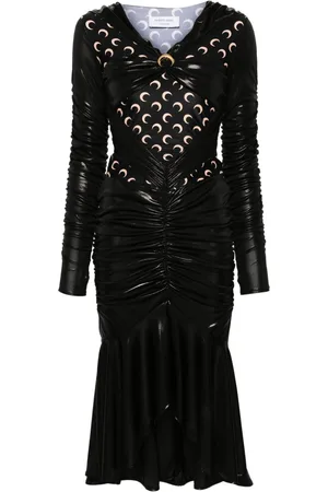 Marine Serre Vestido midi Regenerated