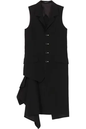 YOHJI YAMAMOTO Blazer sin mangas asimétrico