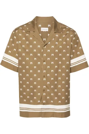 Moncler Camisa manga corta con monograma estampado