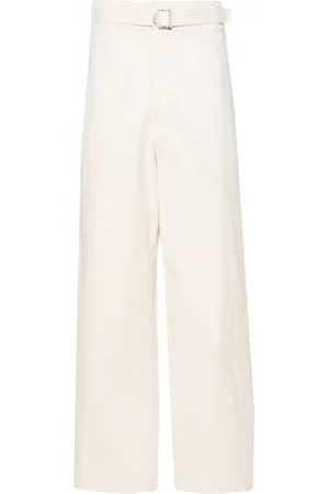 LEMAIRE Pantalones rectos con tiro medio