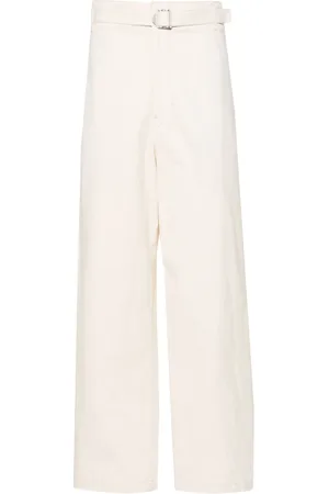 LEMAIRE Pantalones rectos con tiro medio